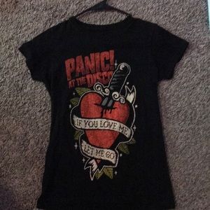 Hot topic panic at the disco woman’s T shirt